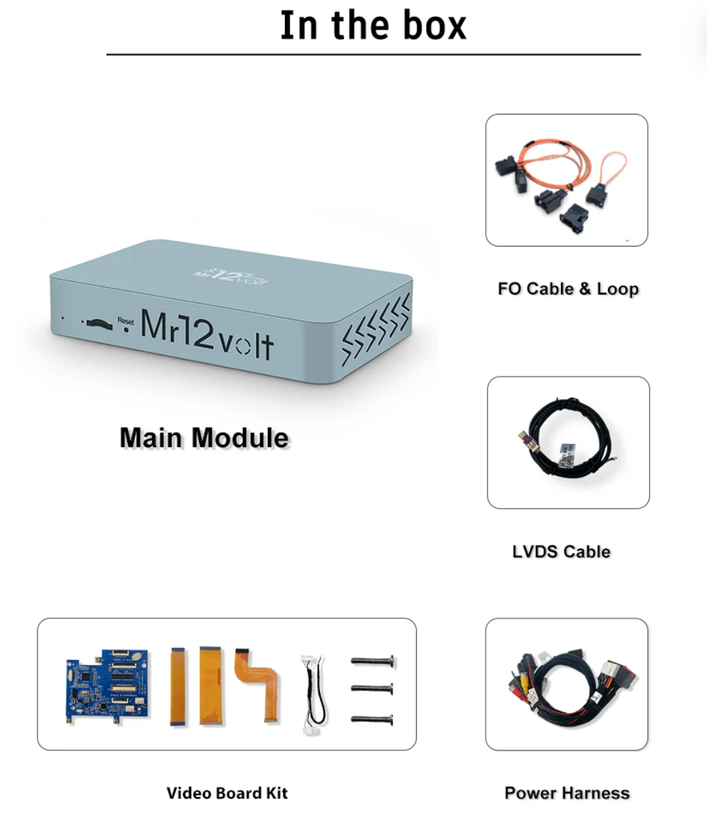 Mr12Volt Range Rover L320 & Land Rover Discovery 4 MOST Bus Apple CarPlay & Android Auto Interface (2009-2011)