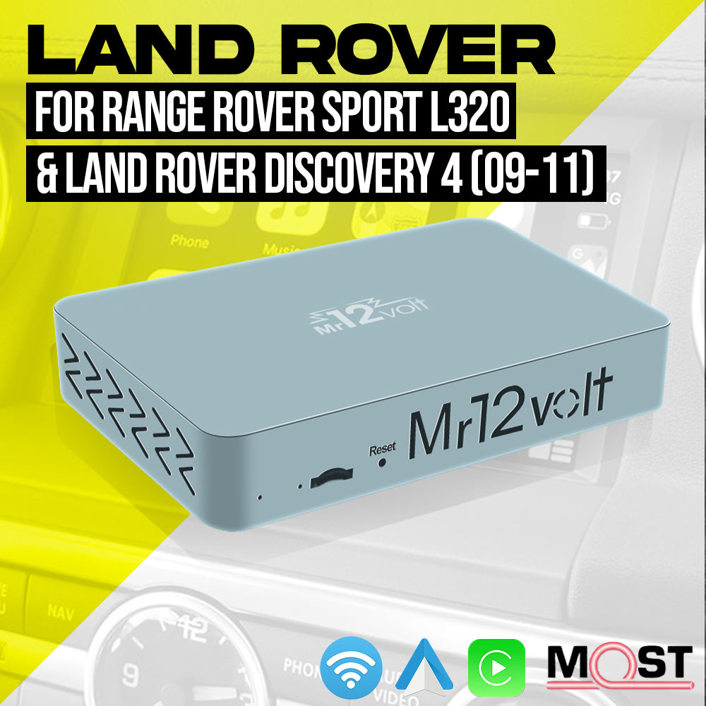 Mr12Volt Range Rover L320 & Land Rover Discovery 4 MOST Bus Apple CarPlay & Android Auto Interface (2009-2011)