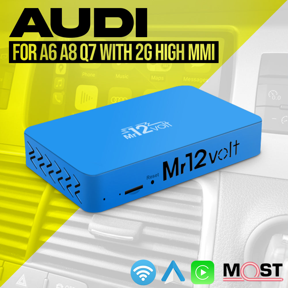 Mr12Volt Audi 2G High MMI MOST Bus Apple CarPlay & Android Auto Interface (A6 A8 Q7)