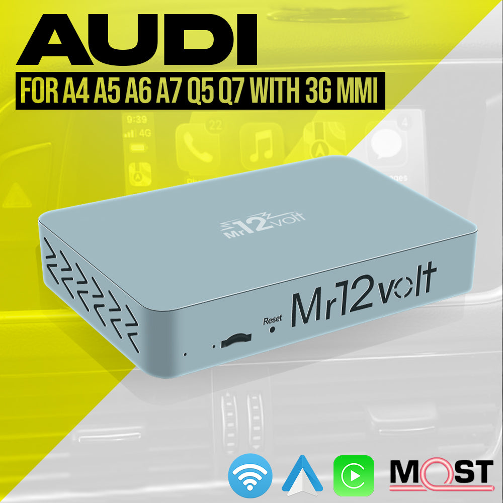 Mr12Volt Audi 3G MMI MOST Bus Apple CarPlay & Android Auto Interface (A4 A5 A6 A7 Q5 Q7)