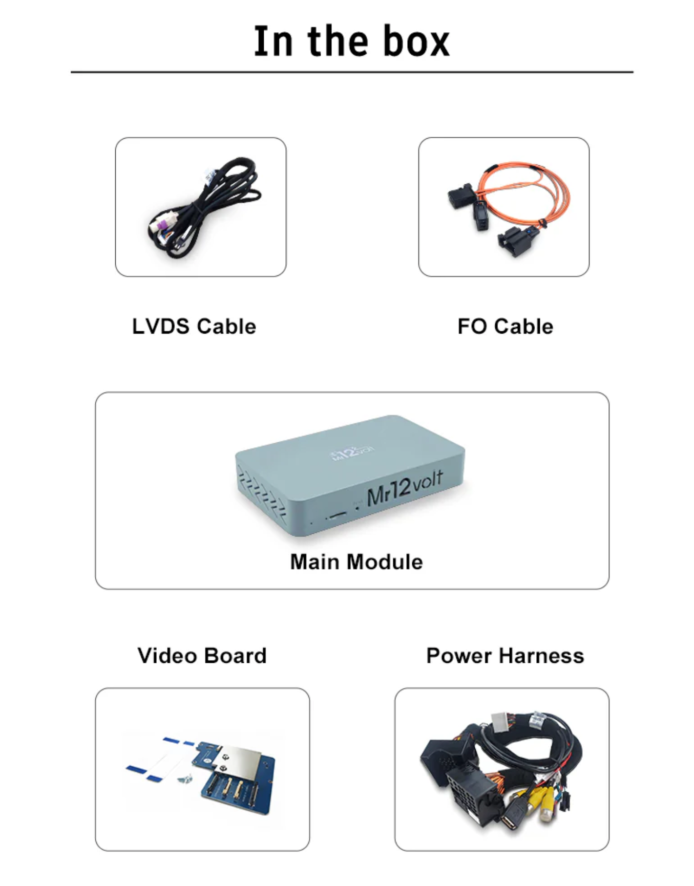 Mr12Volt Porsche PCM 3.1 MOST Bus Apple CarPlay & Android Auto Interface