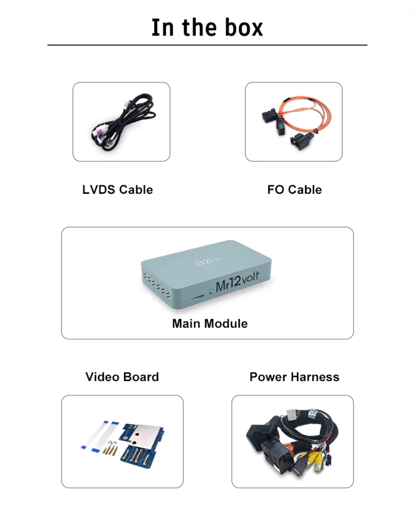 Mr12Volt Porsche PCM 3.0 MOST Bus Apple CarPlay & Android Auto Interface