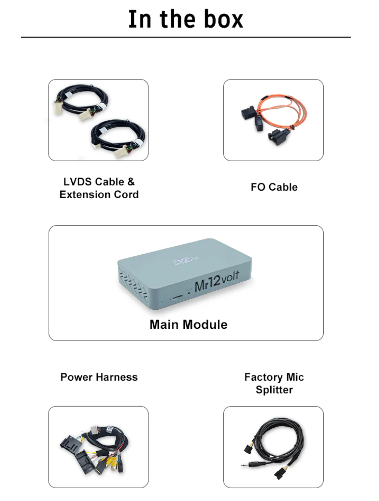 Mr12Volt Mercedes NTG 3.0 MOST Bus Apple CarPlay & Android Auto Interface (W216 & W221)