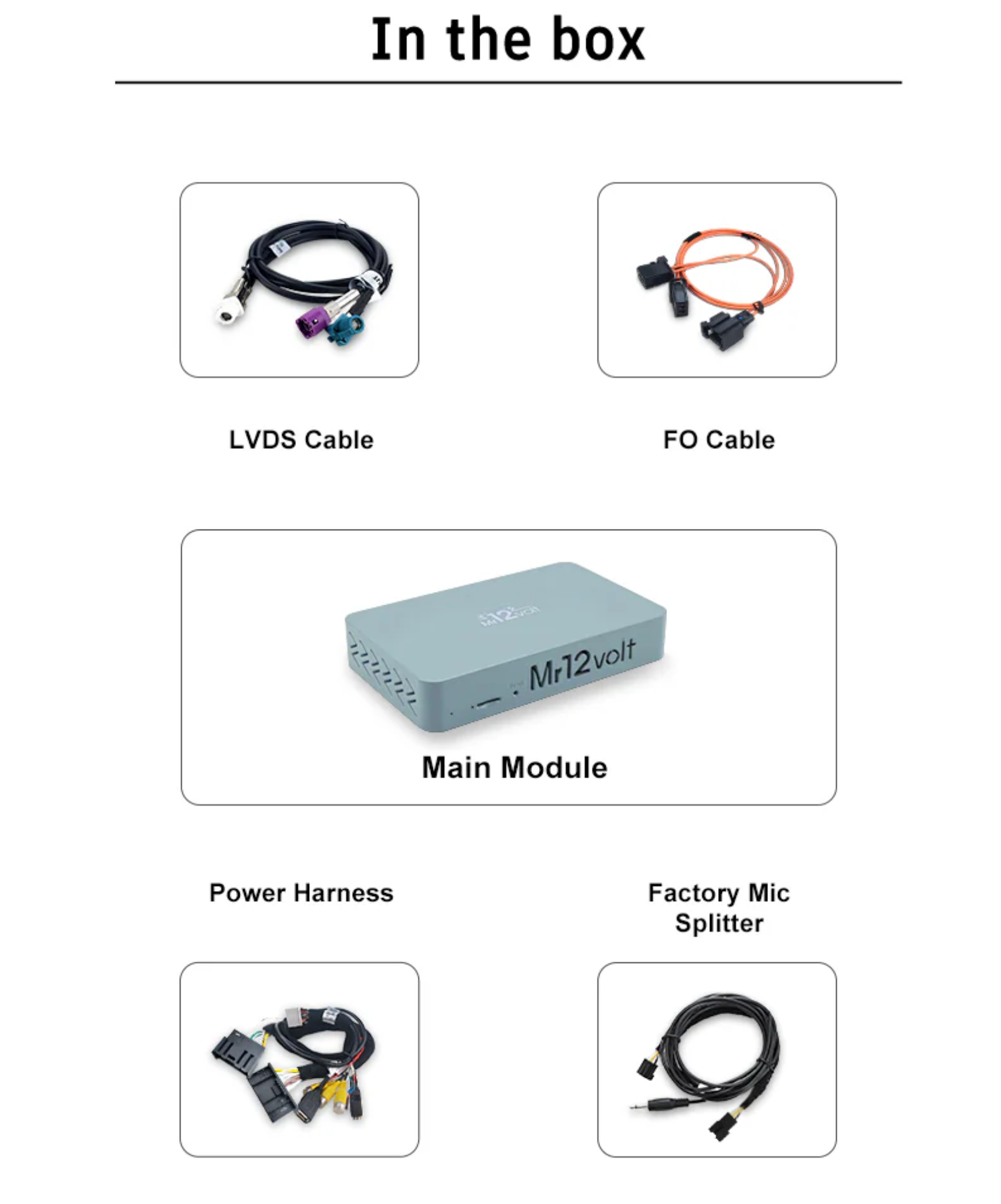 Mr12Volt Mercedes NTG 3.5 MOST Bus Apple CarPlay & Android Auto Interface (W216 & W221)