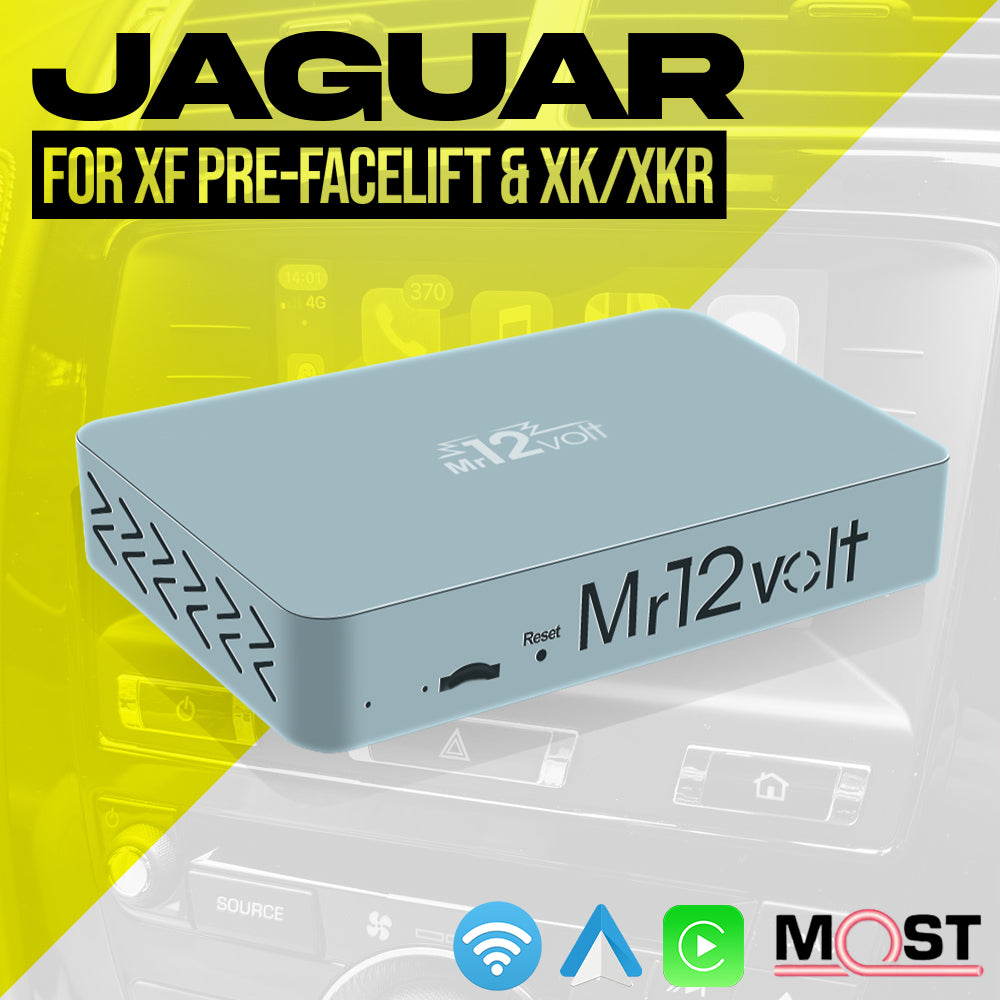 Mr12Volt Jaguar MOST Bus Apple CarPlay & Android Auto Interface (XK/XKR & XF 08-11)