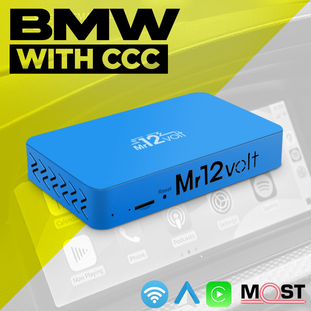 Mr12Volt BMW CCC MOST Bus Apple CarPlay & Android Auto Interface