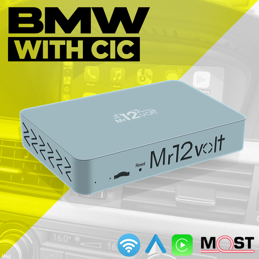 Mr12Volt BMW CIC MOST Bus Apple CarPlay & Android Auto Interface